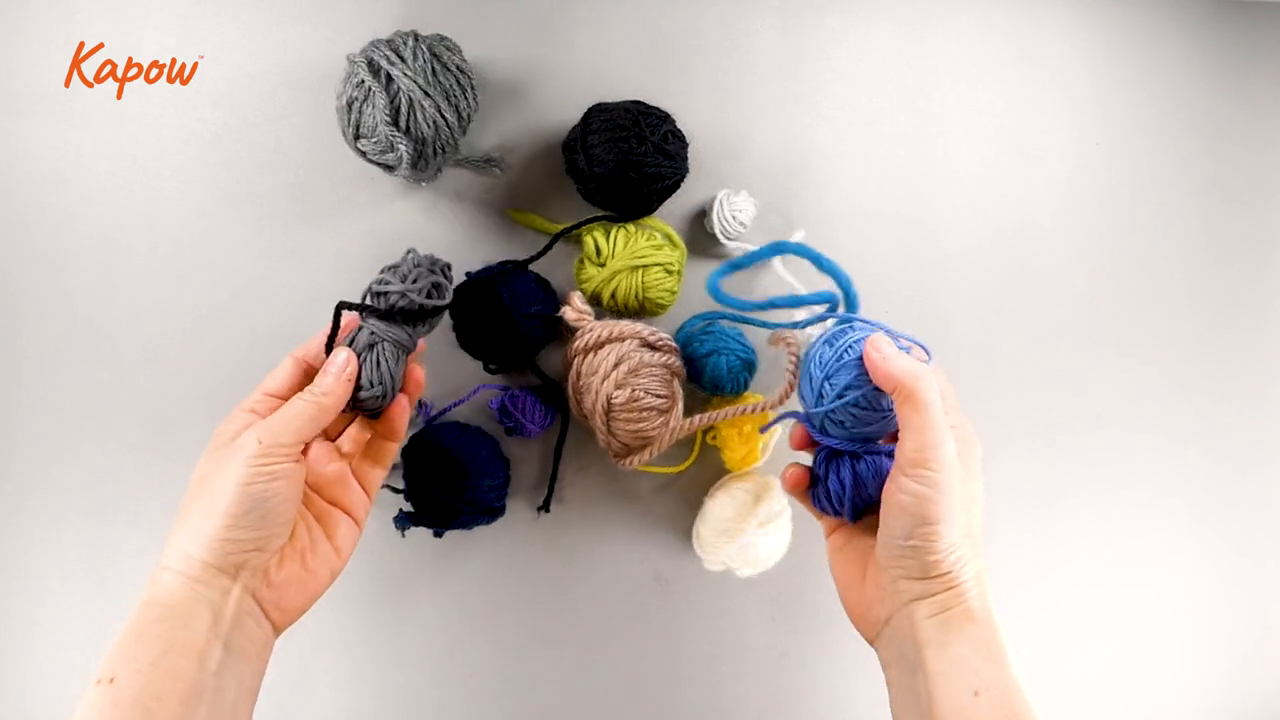 Learner video: Wrapping with wool