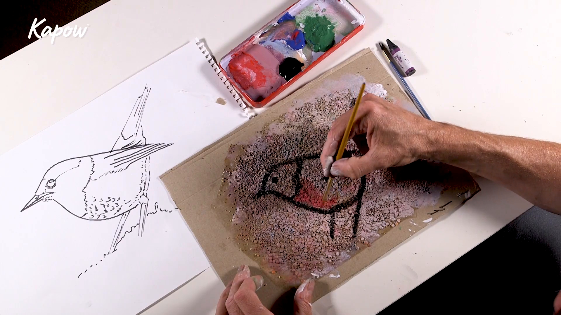 Learner video: Painting on the cave wall