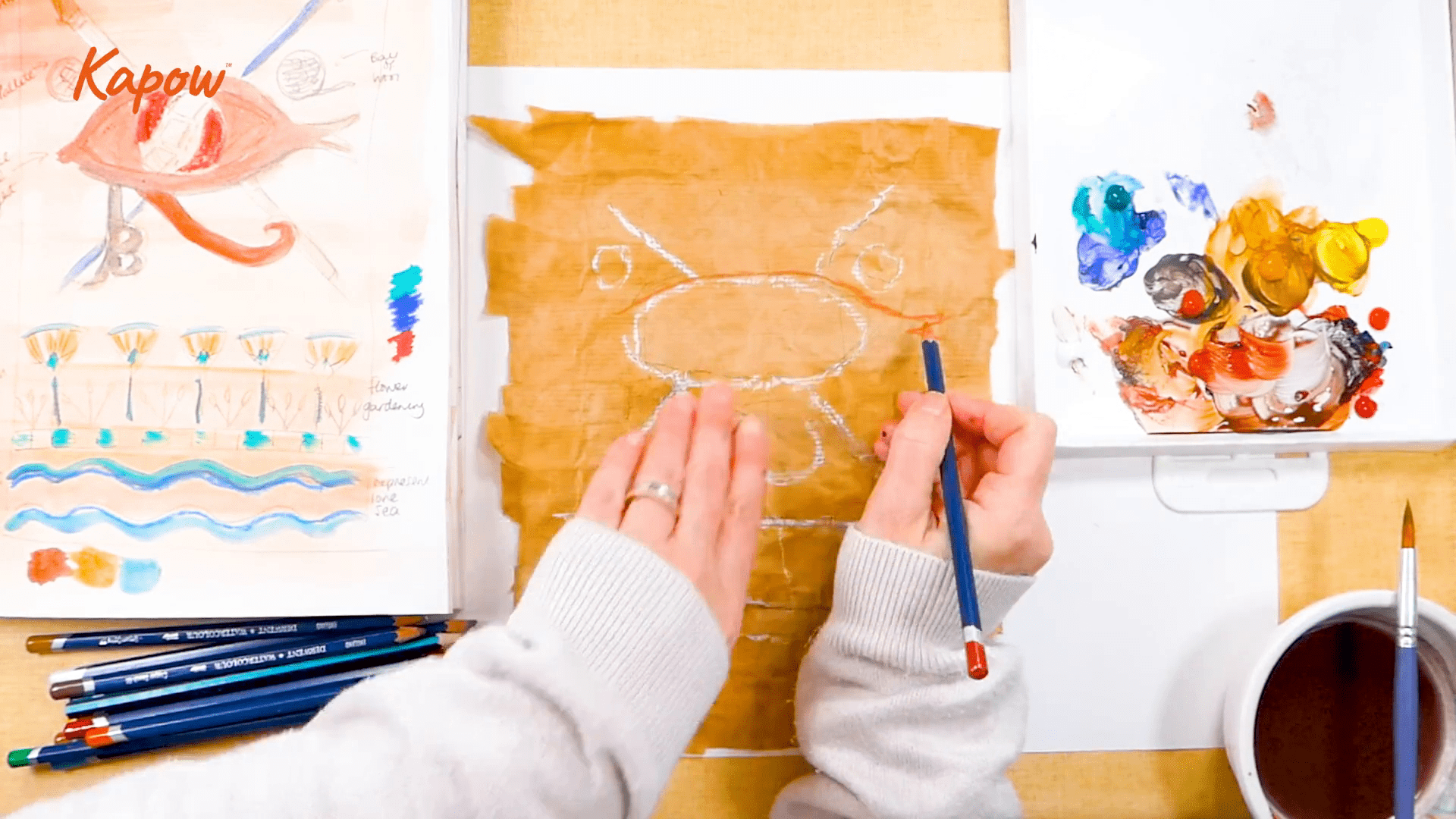 Learner video: Egyptian scroll making