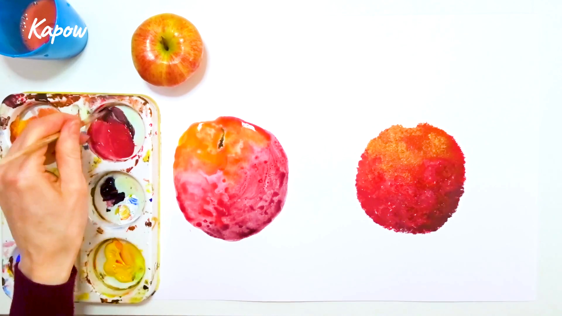 Learner video: Painting techniques in practice