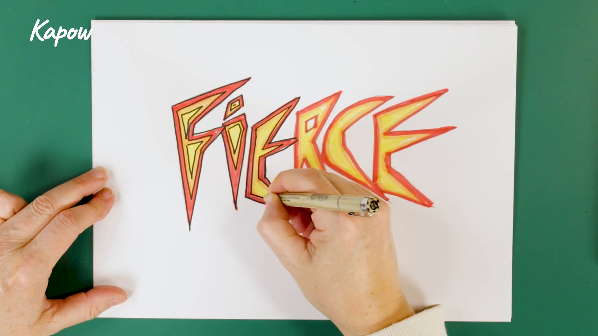 Learner video: Creating a grafitti style word