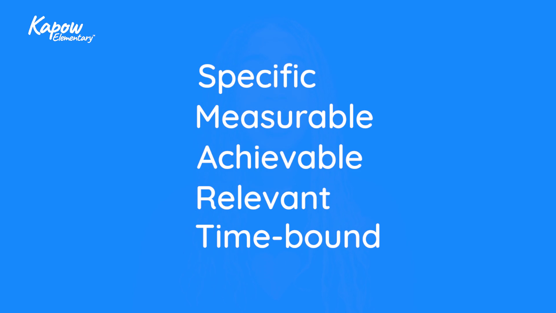 Teacher video: Goal setting